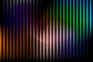 Fototapeta premium An abstract colorful background featuring a vertical striped pattern and digital light lines creates a vibrant rainbow vector illustration for a decorative wallpaper backdrop or artistic card design