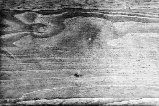 Rustic Black and White Weathered Wood Grain Texture Background