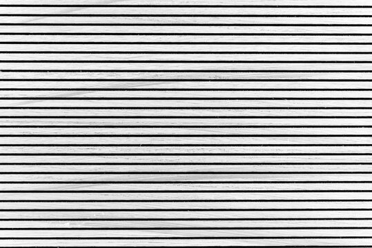 White Painted Wooden Slat Wall Texture with Horizontal Lines
