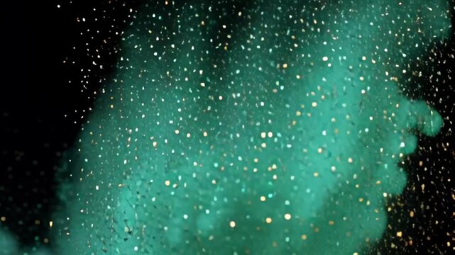 St. Patrick's Day: A stunning video showcasing a vibrant galaxy with sparkling stars and celestial dust in space