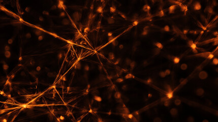 Neural network glowing connections