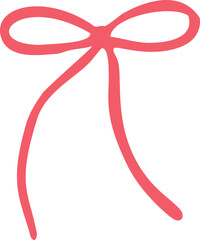 Hand Drawn Ribbon Bow