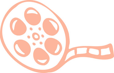 Doodle Film Reel Hand Drawn