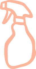 Hand Drawn Spray Bottle Outline