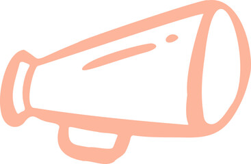 Megaphone Doodle Hand Drawn