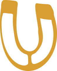 Hand Drawn Horseshoe Doodle