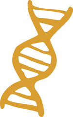 Hand Drawn DNA Helix Doodle