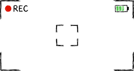 Hand Drawn Recording Frame