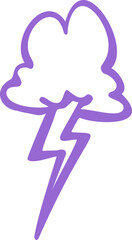 Storm Cloud Lightning Doodle