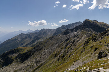 Obraz premium Beautiful alpine landscape in the Maurienne valley near Valmeinier, Savoie , France