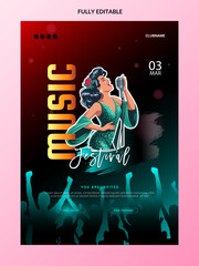 Event poster music flyer template