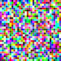 Abstract Pixel Color Grid Background Tech Style Pixel Noise