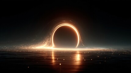 Event Horizon Visualization in Deep Space