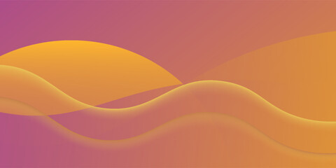 Colorful abstract background with gradient smooth wave lines. Modern vector design