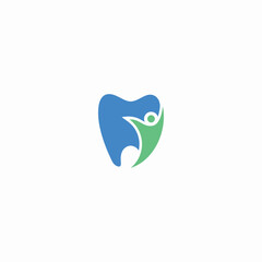 Obraz premium abstract dental clinic logo and icon