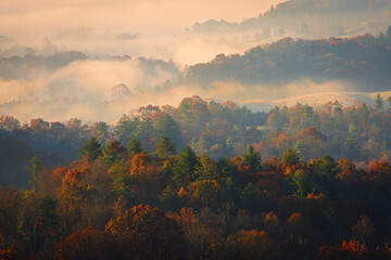 Sunset on the Blue Ridge Mountains, Maggie Valley, North Carolina