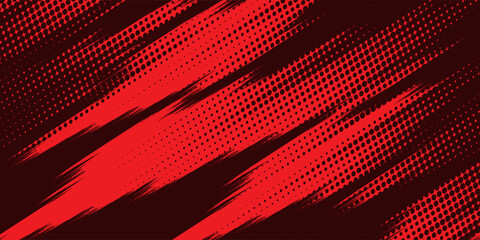 Fototapeta premium black red dragon decal brush fire volcano lava sakura Asia Japan anime style illustration sporty background. modern