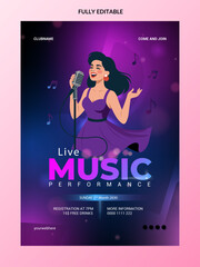 Event poster music flyer template