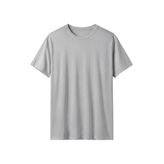 Simple gray t-shirt isolated on transparent background