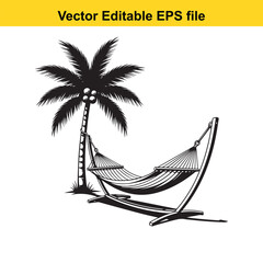  vector illustration of a black carrot with leafy greens on white background