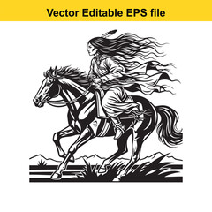  vector illustration of cowboy rooster holding coffee cup in black and white