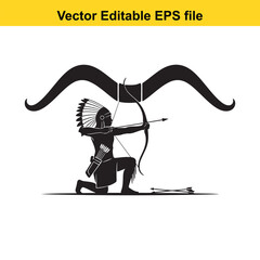  black and white illustration of a native american woman riding a horse