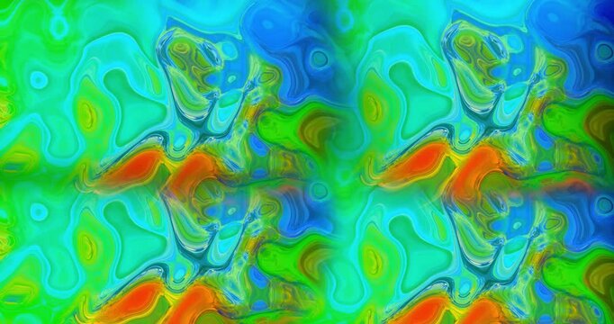 Abstract colorful paint ink liquid animation mixed vibrant video