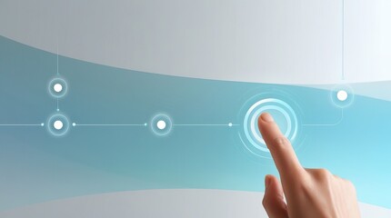 abstract technology background with glowing lines