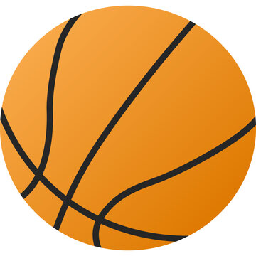 Basketball ball vector icon isolated on white