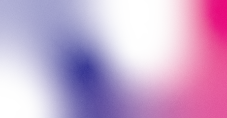 Soft blue, purple and pink film grain gradient overlay with smooth blended color transitions, gentle texture and transparent background for modern creative design