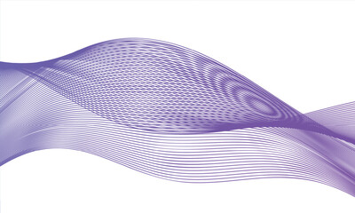 Sophisticated digital abstract artwork with curved dynamic lines