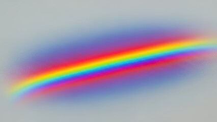 Fototapeta premium Vibrant rainbow stretching across gray background with colorful gradient