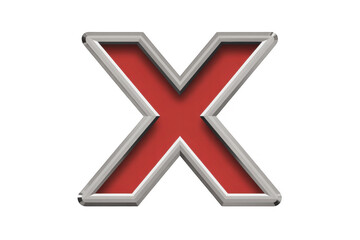 Obraz premium red cross mark