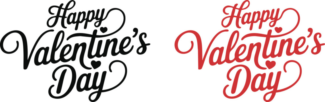 Love happy valentines day logo, happy valentines with gift box, valentine gift vector logo design.	
