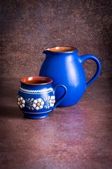The simple beauty of jugs clay


