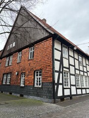Blick in die Altstadt von Halle in Westfalen