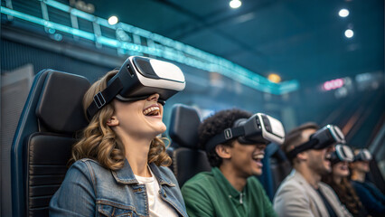 young woman listening to music
