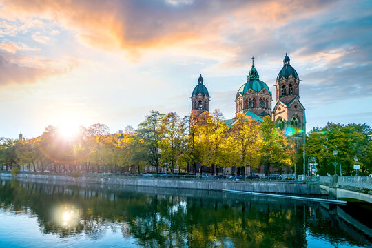 Sankt Lukas Kirche, Muenchen, Bayern, Deutschland 