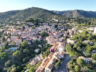 Obraz premium aerial view of a town in France
