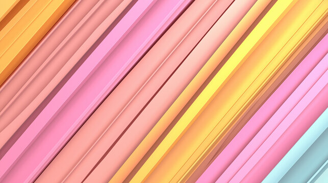 Colorful background with pastel diagonal stripes for bright design