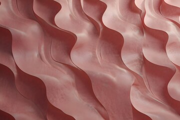 a pink wallpaper made form waves Generative Ai