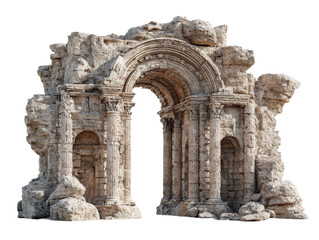 Obraz premium Ancient Roman Arch Ruins with Columns
