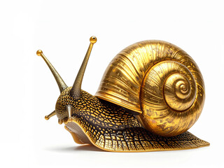 snail isolated on white background