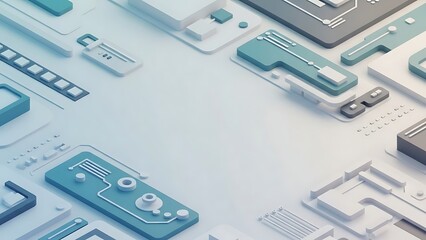 3 D Rendered Medical Equipment on White Background