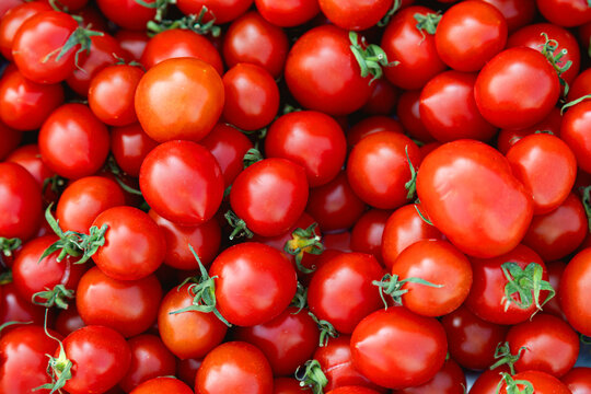 Fresh ripe tomatoes background