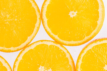 Fresh orange slices with detox and vitamin benefits