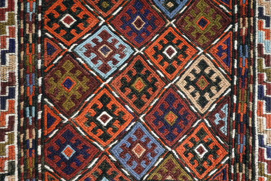 Details von einem Kelim-Teppich - details of a kilim rug