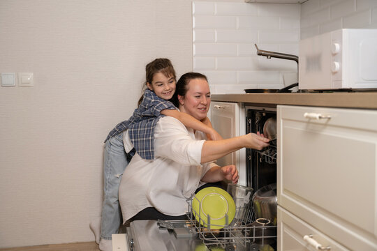 Mother and daughter enjoying quality time at home