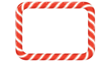 Candy Cane Holiday Frame Set