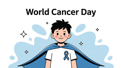 Celebrating world cancer day Vector